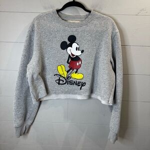 H&M Gray Mickey Mouse Sweater